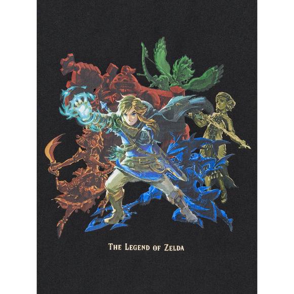 Legend of Zelda x Uniqlo Men’s XL Tears of the Kingdom UT T-shirt 2024 Black NEW - Picture 9 of 9